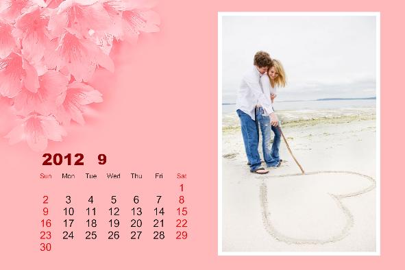 Love & Romantic templates photo templates Loving Calendar-1